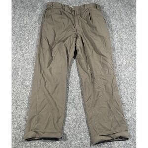 Canali Mens 37x29 Green Slacks 100% Wool
